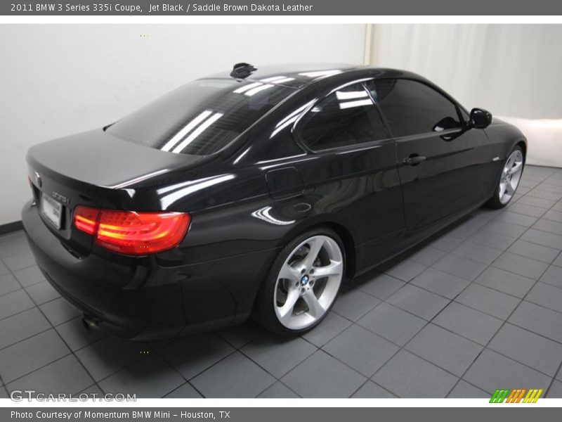 Jet Black / Saddle Brown Dakota Leather 2011 BMW 3 Series 335i Coupe