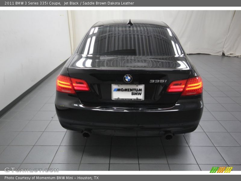 Jet Black / Saddle Brown Dakota Leather 2011 BMW 3 Series 335i Coupe