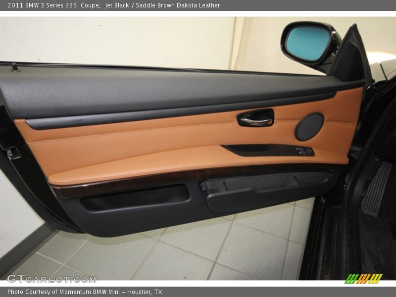 Jet Black / Saddle Brown Dakota Leather 2011 BMW 3 Series 335i Coupe