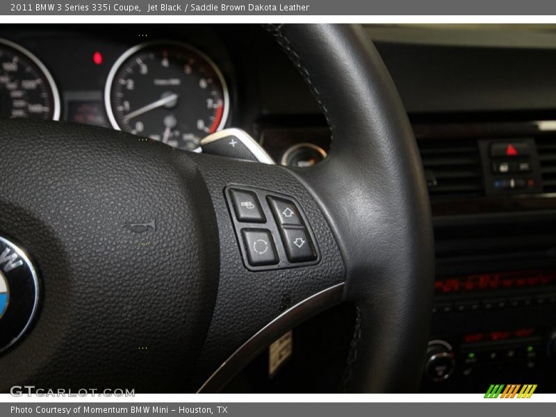Jet Black / Saddle Brown Dakota Leather 2011 BMW 3 Series 335i Coupe