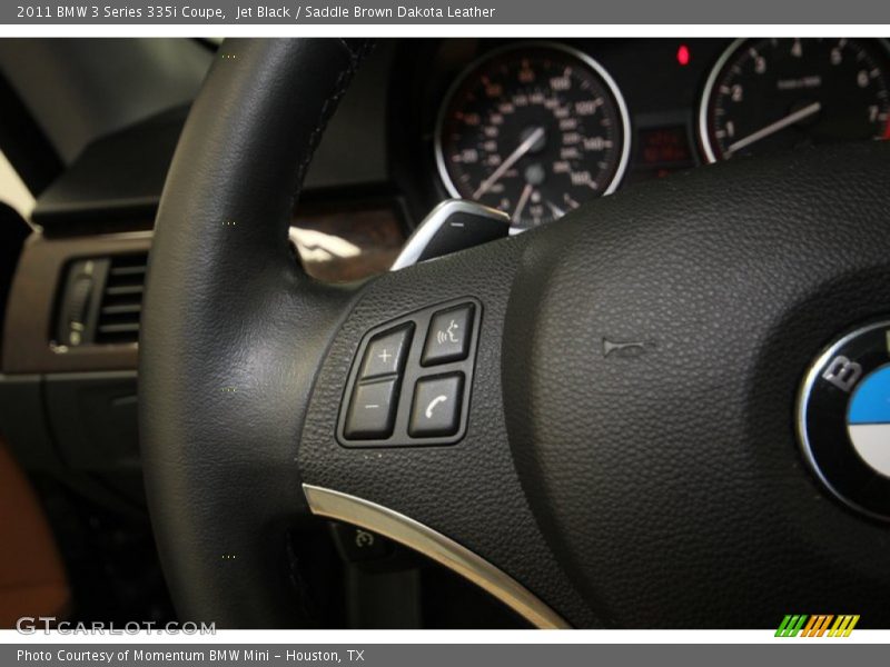 Jet Black / Saddle Brown Dakota Leather 2011 BMW 3 Series 335i Coupe