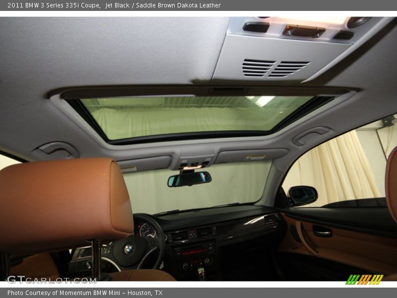 Jet Black / Saddle Brown Dakota Leather 2011 BMW 3 Series 335i Coupe