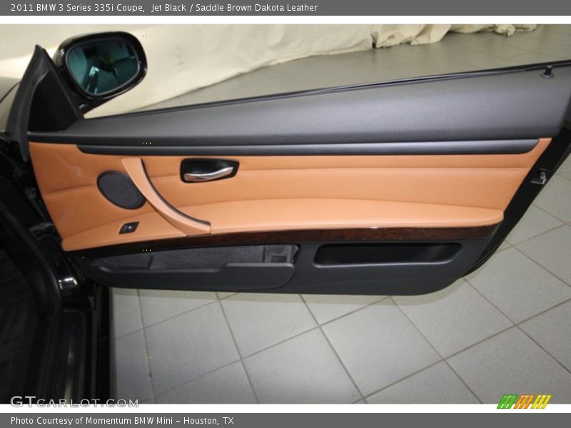 Jet Black / Saddle Brown Dakota Leather 2011 BMW 3 Series 335i Coupe
