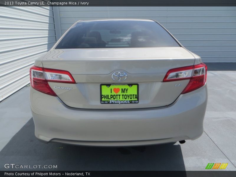 Champagne Mica / Ivory 2013 Toyota Camry LE