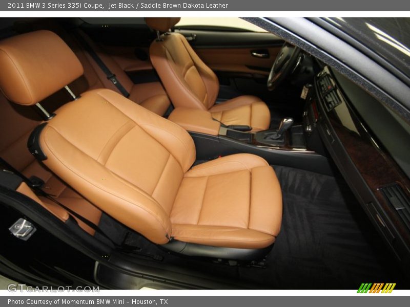 Jet Black / Saddle Brown Dakota Leather 2011 BMW 3 Series 335i Coupe