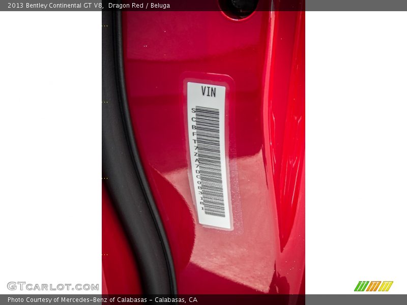 Dragon Red / Beluga 2013 Bentley Continental GT V8