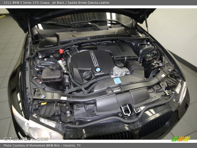 Jet Black / Saddle Brown Dakota Leather 2011 BMW 3 Series 335i Coupe