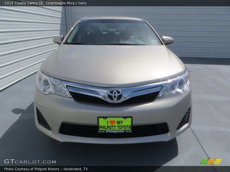 Champagne Mica / Ivory 2013 Toyota Camry LE