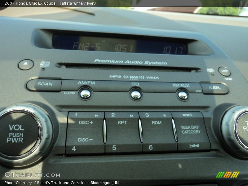 Taffeta White / Ivory 2007 Honda Civic EX Coupe