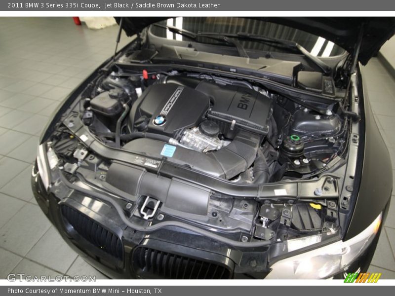 Jet Black / Saddle Brown Dakota Leather 2011 BMW 3 Series 335i Coupe