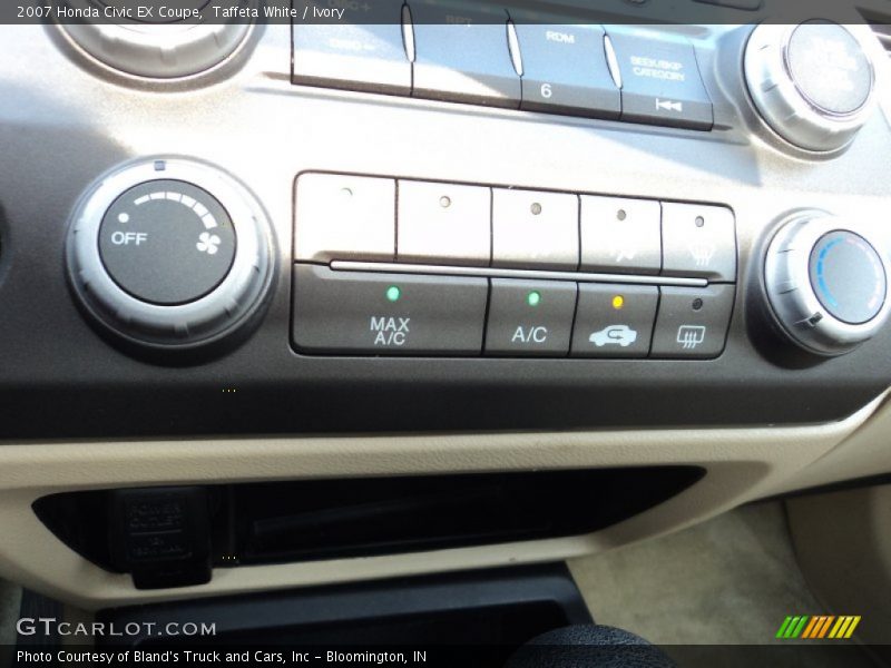 Taffeta White / Ivory 2007 Honda Civic EX Coupe