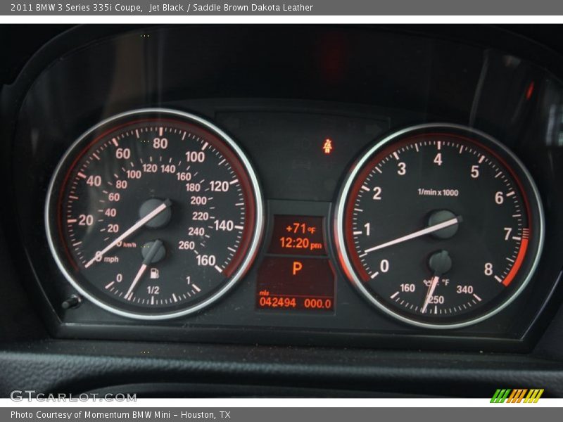Jet Black / Saddle Brown Dakota Leather 2011 BMW 3 Series 335i Coupe