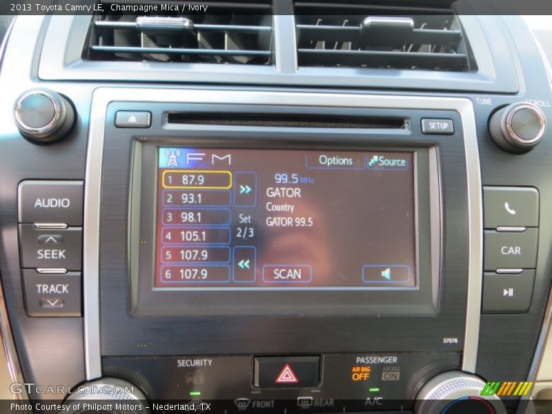Champagne Mica / Ivory 2013 Toyota Camry LE