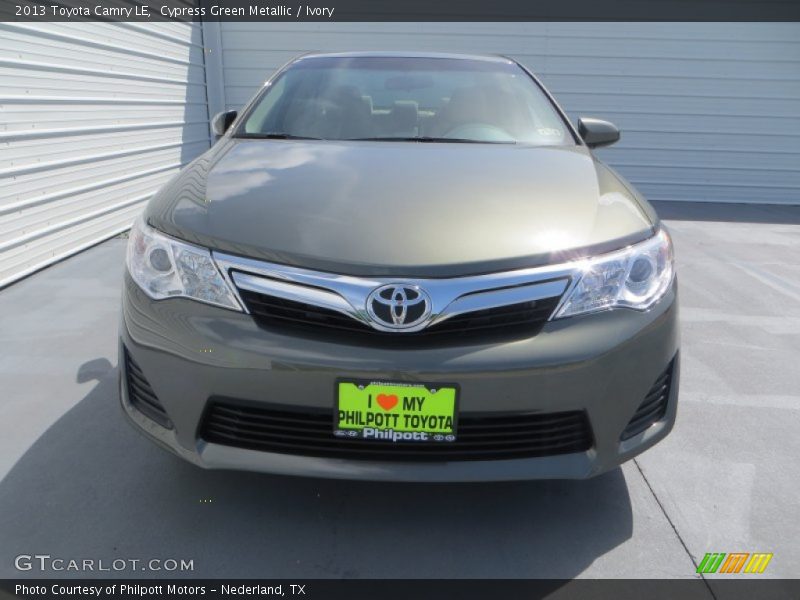 Cypress Green Metallic / Ivory 2013 Toyota Camry LE