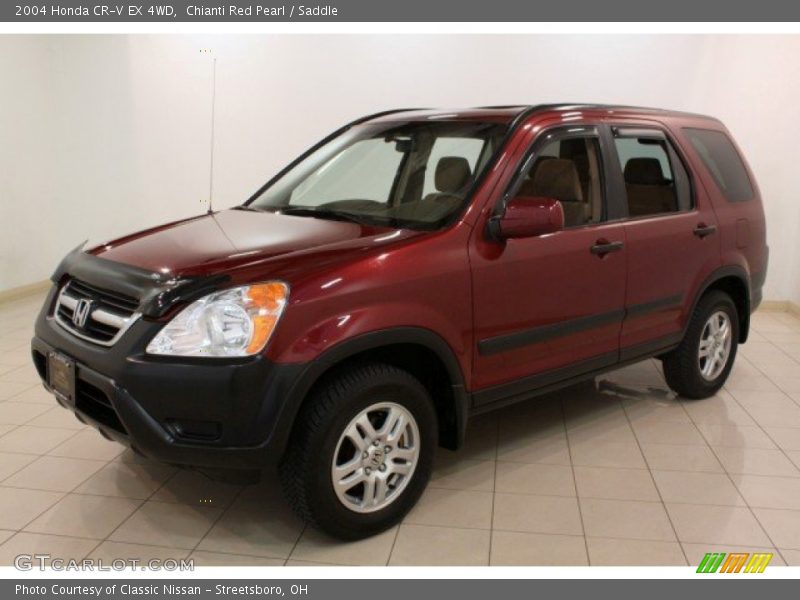 Chianti Red Pearl / Saddle 2004 Honda CR-V EX 4WD