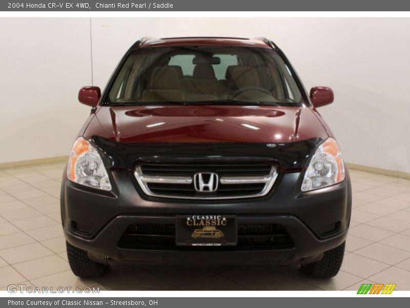 Chianti Red Pearl / Saddle 2004 Honda CR-V EX 4WD