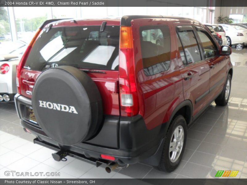 Chianti Red Pearl / Saddle 2004 Honda CR-V EX 4WD