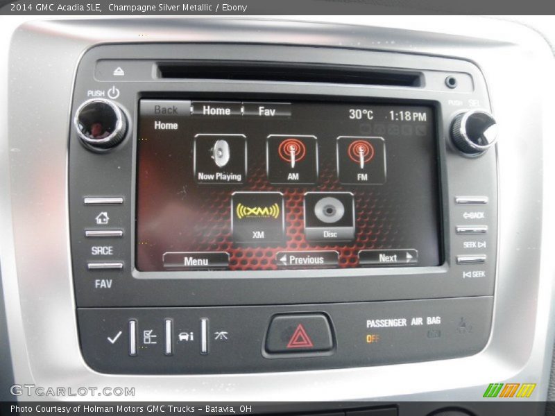 Champagne Silver Metallic / Ebony 2014 GMC Acadia SLE