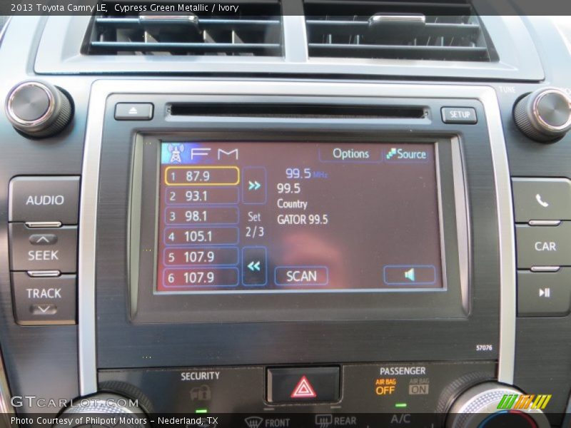 Cypress Green Metallic / Ivory 2013 Toyota Camry LE