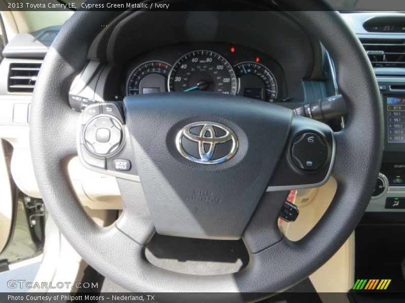 Cypress Green Metallic / Ivory 2013 Toyota Camry LE