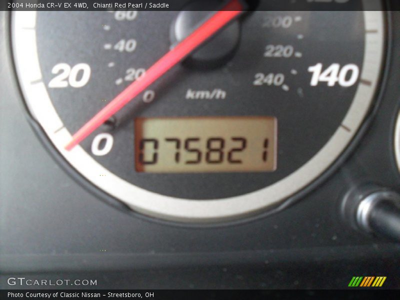 Chianti Red Pearl / Saddle 2004 Honda CR-V EX 4WD