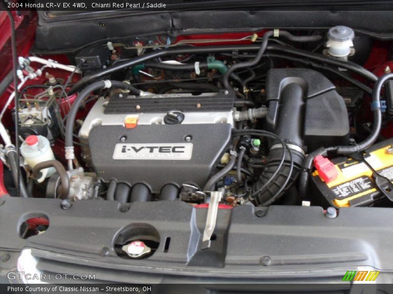 Chianti Red Pearl / Saddle 2004 Honda CR-V EX 4WD