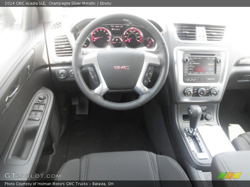 Champagne Silver Metallic / Ebony 2014 GMC Acadia SLE