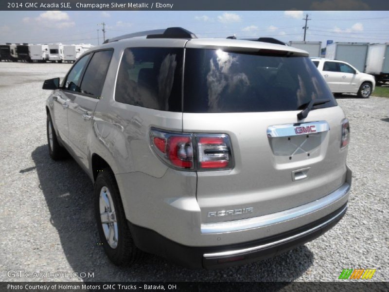 Champagne Silver Metallic / Ebony 2014 GMC Acadia SLE