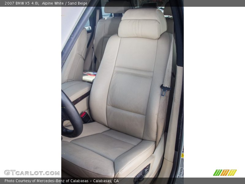 Front Seat of 2007 X5 4.8i