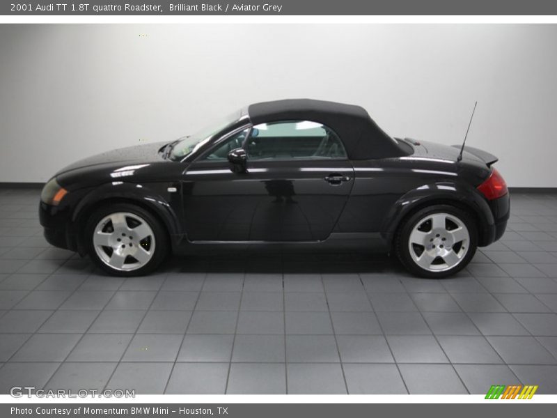 Brilliant Black / Aviator Grey 2001 Audi TT 1.8T quattro Roadster