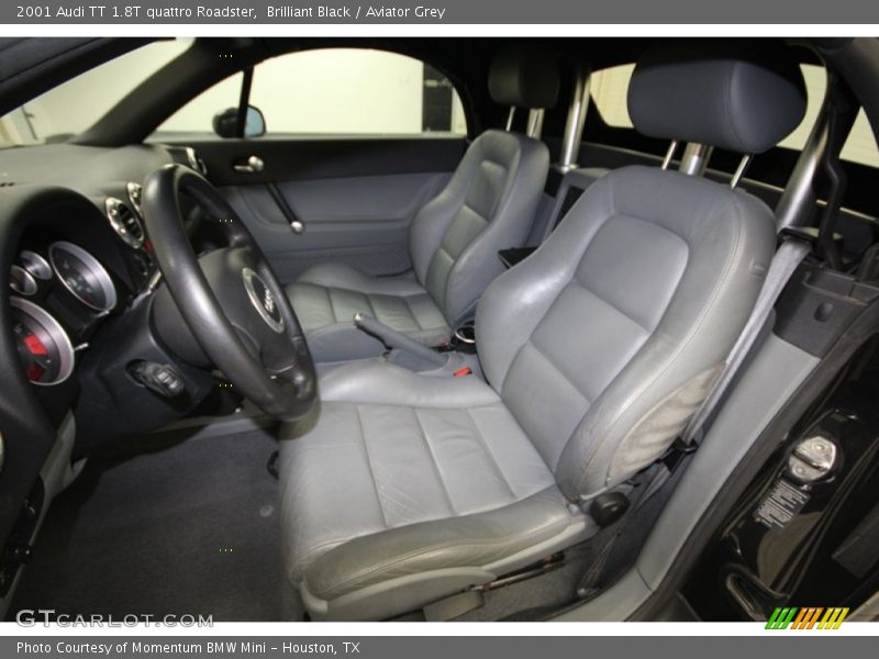 Brilliant Black / Aviator Grey 2001 Audi TT 1.8T quattro Roadster