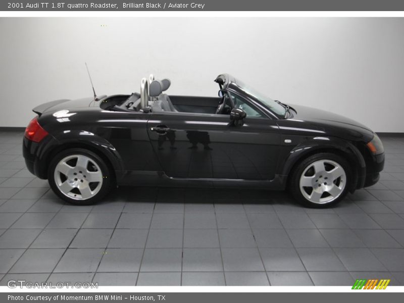 Brilliant Black / Aviator Grey 2001 Audi TT 1.8T quattro Roadster