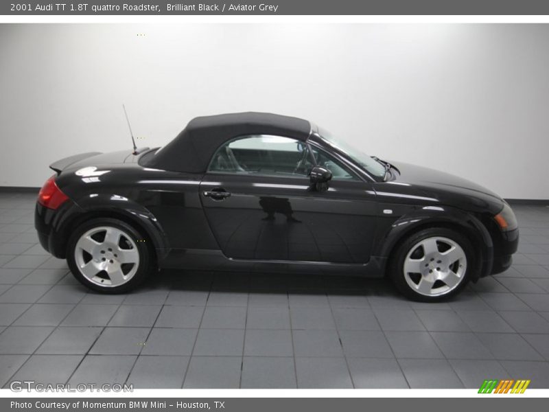 Brilliant Black / Aviator Grey 2001 Audi TT 1.8T quattro Roadster