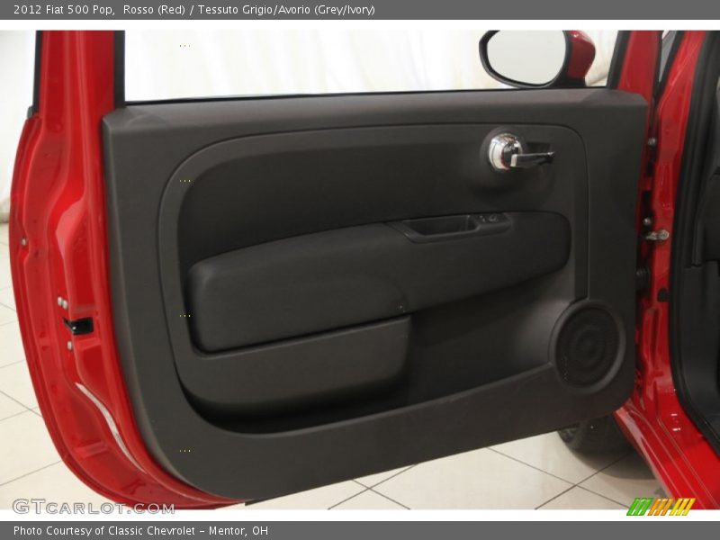 Rosso (Red) / Tessuto Grigio/Avorio (Grey/Ivory) 2012 Fiat 500 Pop