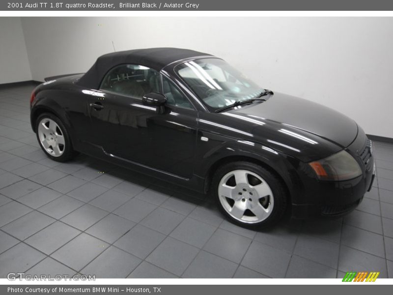 Brilliant Black / Aviator Grey 2001 Audi TT 1.8T quattro Roadster
