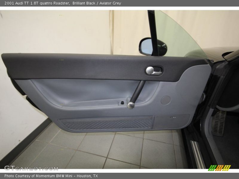 Brilliant Black / Aviator Grey 2001 Audi TT 1.8T quattro Roadster