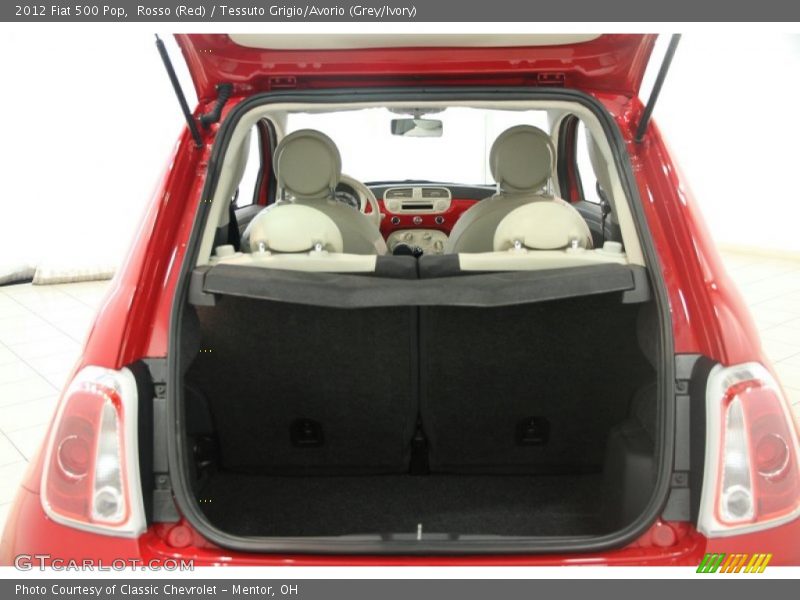 Rosso (Red) / Tessuto Grigio/Avorio (Grey/Ivory) 2012 Fiat 500 Pop