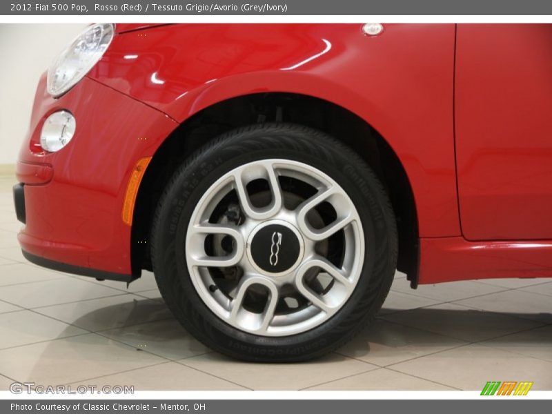 Rosso (Red) / Tessuto Grigio/Avorio (Grey/Ivory) 2012 Fiat 500 Pop