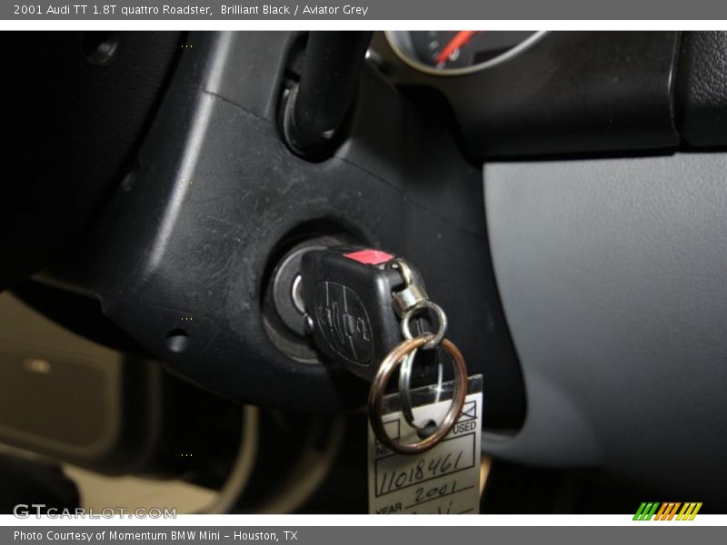 Brilliant Black / Aviator Grey 2001 Audi TT 1.8T quattro Roadster