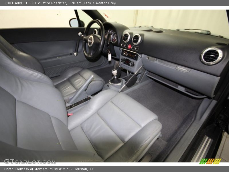Brilliant Black / Aviator Grey 2001 Audi TT 1.8T quattro Roadster