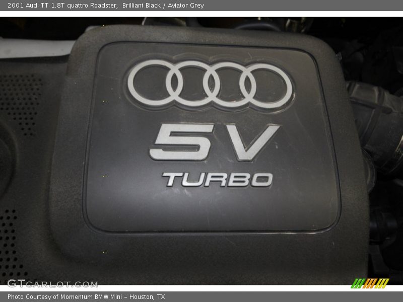 Brilliant Black / Aviator Grey 2001 Audi TT 1.8T quattro Roadster