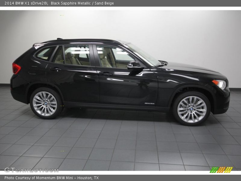 Black Sapphire Metallic / Sand Beige 2014 BMW X1 sDrive28i