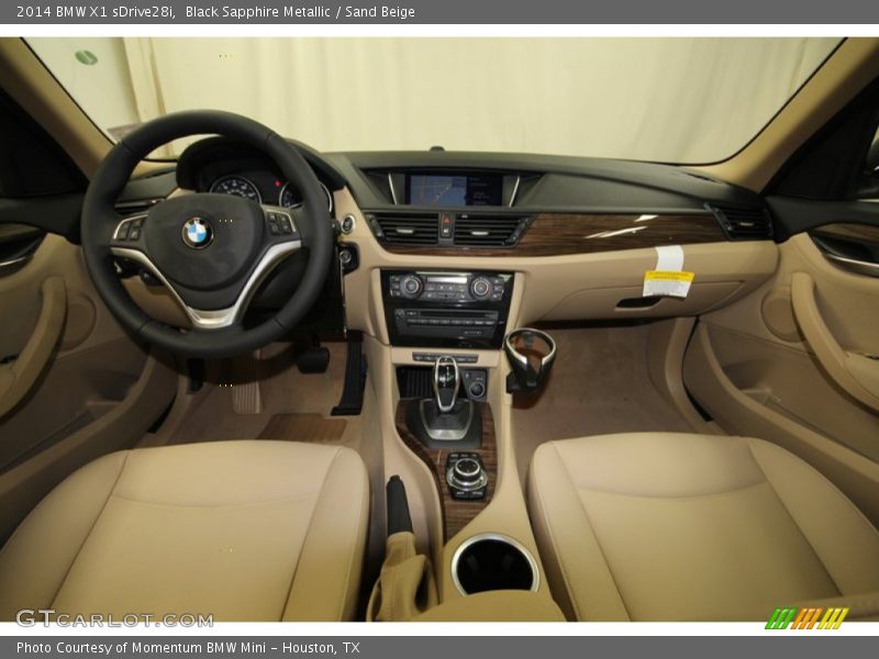 Black Sapphire Metallic / Sand Beige 2014 BMW X1 sDrive28i