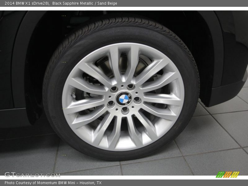 Black Sapphire Metallic / Sand Beige 2014 BMW X1 sDrive28i