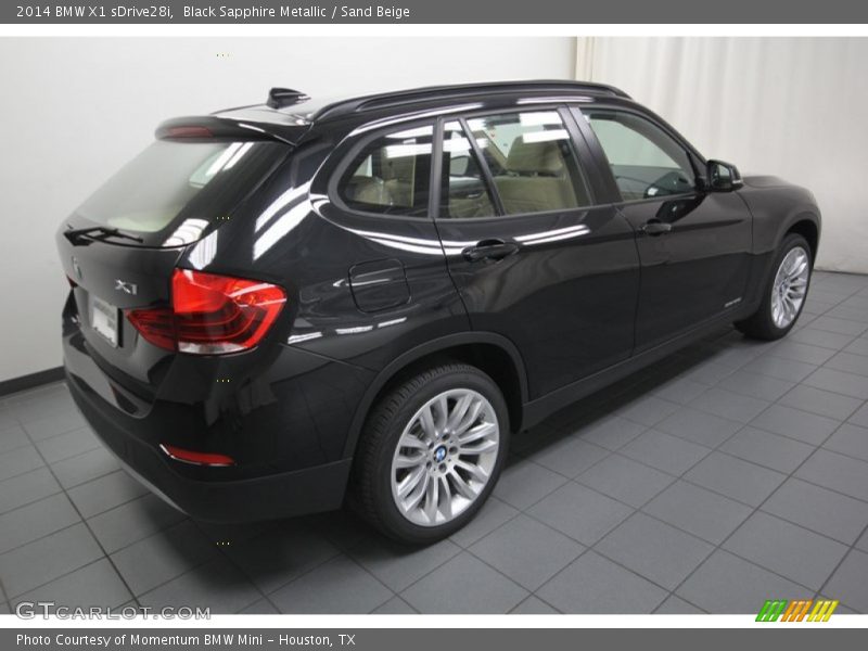 Black Sapphire Metallic / Sand Beige 2014 BMW X1 sDrive28i