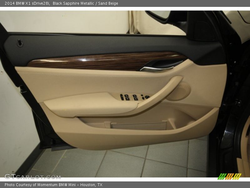 Black Sapphire Metallic / Sand Beige 2014 BMW X1 sDrive28i