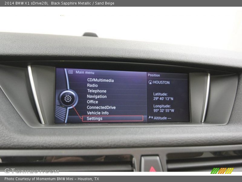 Black Sapphire Metallic / Sand Beige 2014 BMW X1 sDrive28i