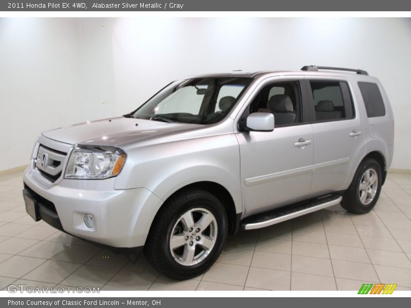 Alabaster Silver Metallic / Gray 2011 Honda Pilot EX 4WD