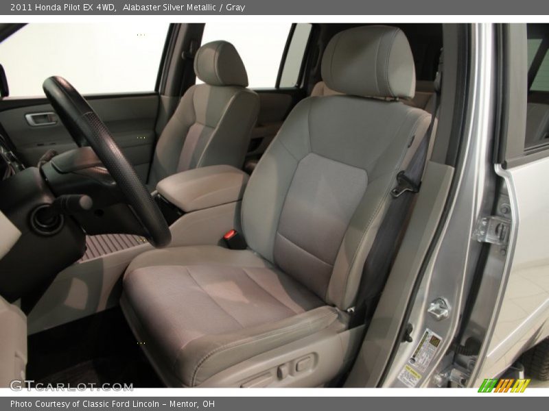 Alabaster Silver Metallic / Gray 2011 Honda Pilot EX 4WD