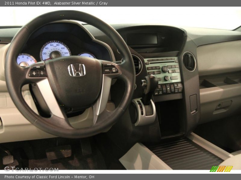 Alabaster Silver Metallic / Gray 2011 Honda Pilot EX 4WD